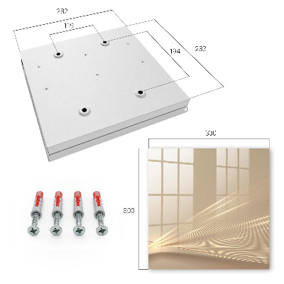 Wand-Schlüsselbox mit minimalistischem Liniendesign