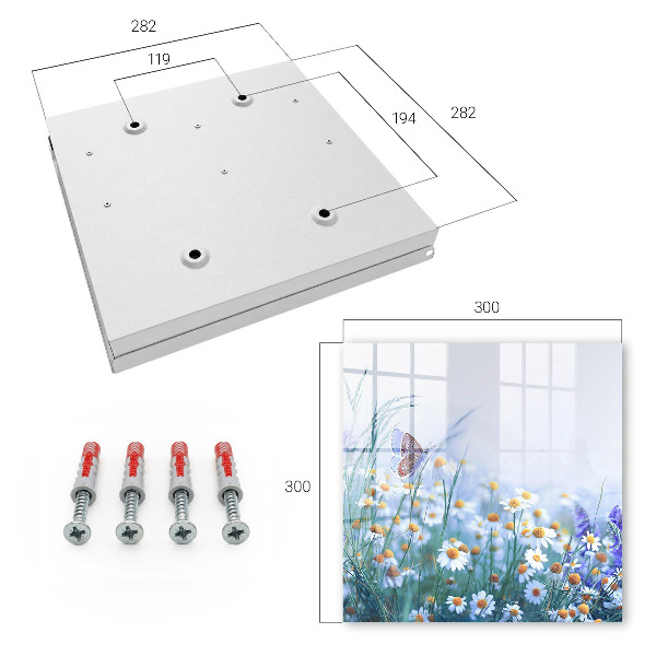 Schlüsselbox für die Wand Motiv Sommerwiese