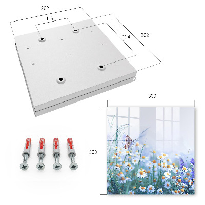 Schlüsselbox für die Wand Motiv Sommerwiese
