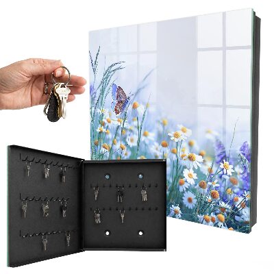 Schlüsselbox für die Wand Motiv Sommerwiese