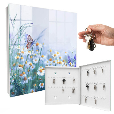 Schlüsselbox für die Wand Motiv Sommerwiese