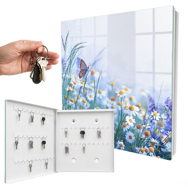 Schlüsselbox für die Wand Motiv Sommerwiese