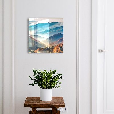 Schlüsselbox für die Wand mit Berglandschaft-Motiv
