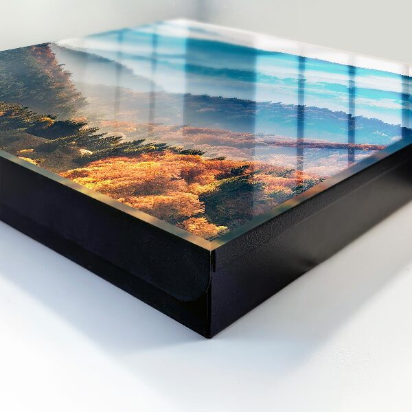 Schlüsselbox für die Wand mit Berglandschaft-Motiv