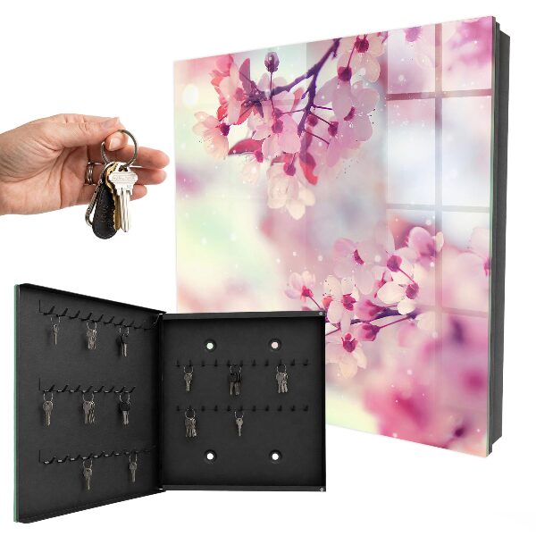 Schlüsselbox für die Wand mit Motiv Der Zauber der Blumen