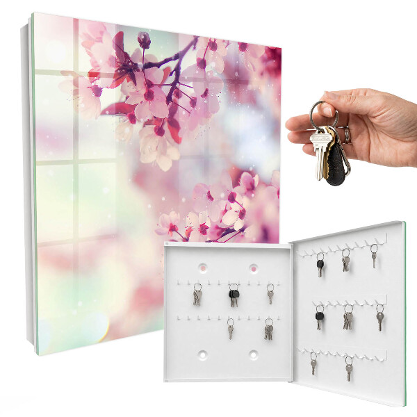 Schlüsselbox für die Wand mit Motiv Der Zauber der Blumen