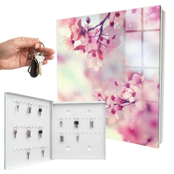 Schlüsselbox für die Wand mit Motiv Der Zauber der Blumen