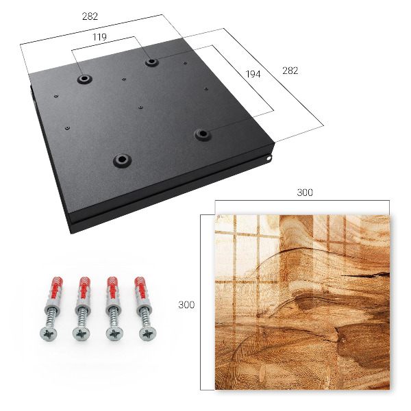 Schlüsselkasten mit Holzstruktur