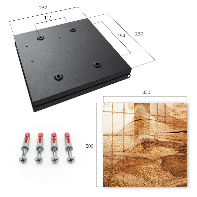Schlüsselkasten mit Holzstruktur