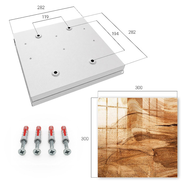 Schlüsselkasten mit Holzstruktur