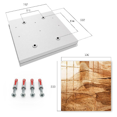Schlüsselkasten mit Holzstruktur