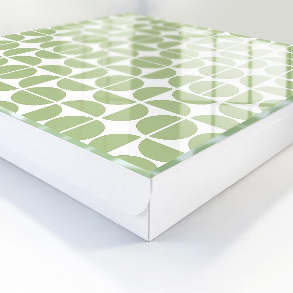 Schlüsselbox in grünem Geometrie-Design