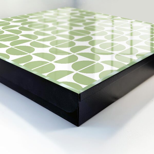 Schlüsselbox in grünem Geometrie-Design