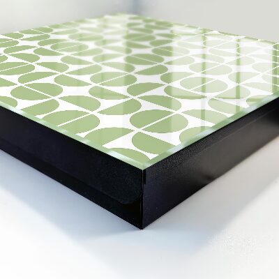 Schlüsselbox in grünem Geometrie-Design