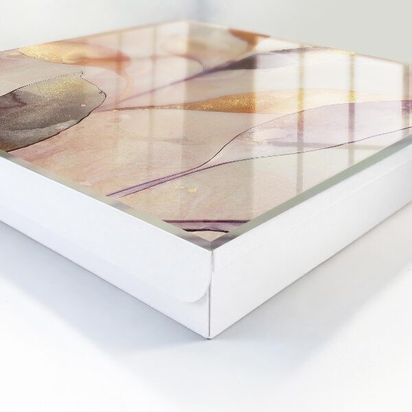Schlüsselbox zur Wandmontage mit Motiv pastellfarbene Blätter