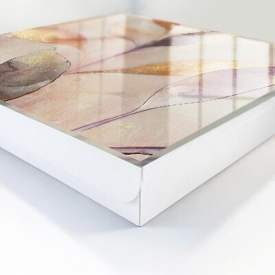 Schlüsselbox zur Wandmontage mit Motiv pastellfarbene Blätter