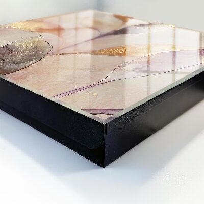 Schlüsselbox zur Wandmontage mit Motiv pastellfarbene Blätter