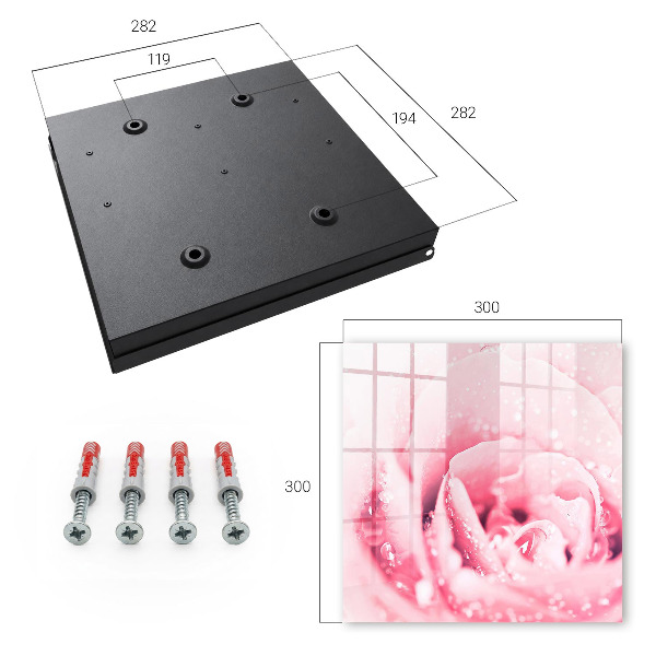 Schlüsselbox für die Wand in der Ausführung Rosa Delikatesse