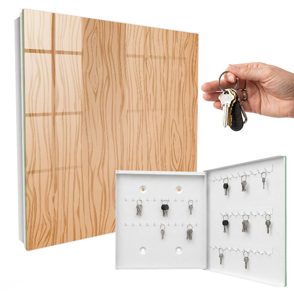 Schlüsselkasten mit Holzstruktur