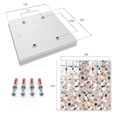 Schlüsselbox in Steinmosaik-Optik