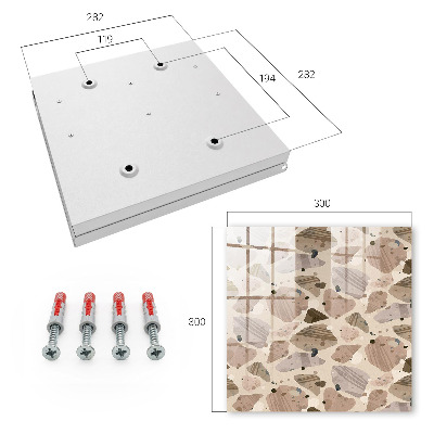 Schlüsselbox für die Wand in organischer Form