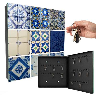 Schlüsselbox mit Azulejos-Fliesen-Motiv