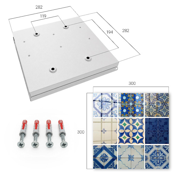 Schlüsselbox mit Azulejos-Fliesen-Motiv