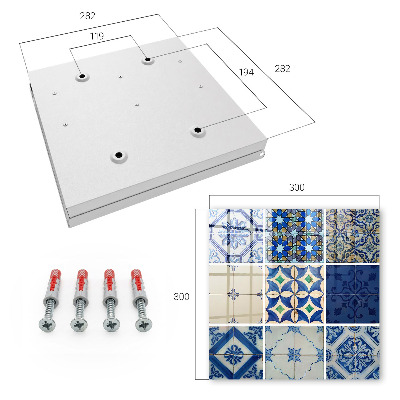 Schlüsselbox mit Azulejos-Fliesen-Motiv