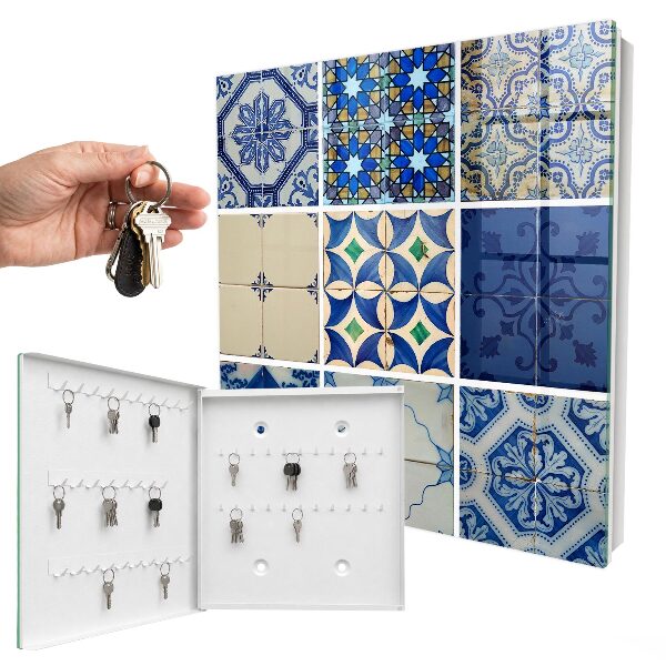 Schlüsselbox mit Azulejos-Fliesen-Motiv