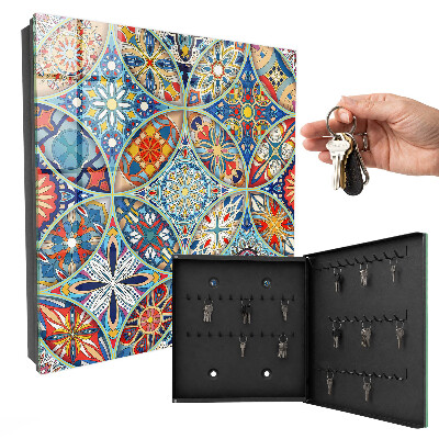Schlüsselkasten mit Mosaik der Farben Design