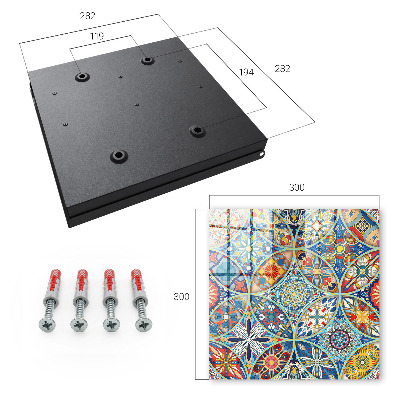 Schlüsselkasten mit Mosaik der Farben Design