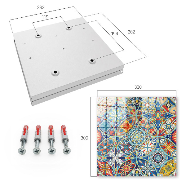 Schlüsselkasten mit Mosaik der Farben Design