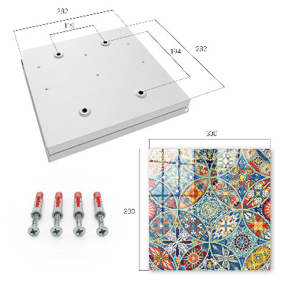 Schlüsselkasten mit Mosaik der Farben Design