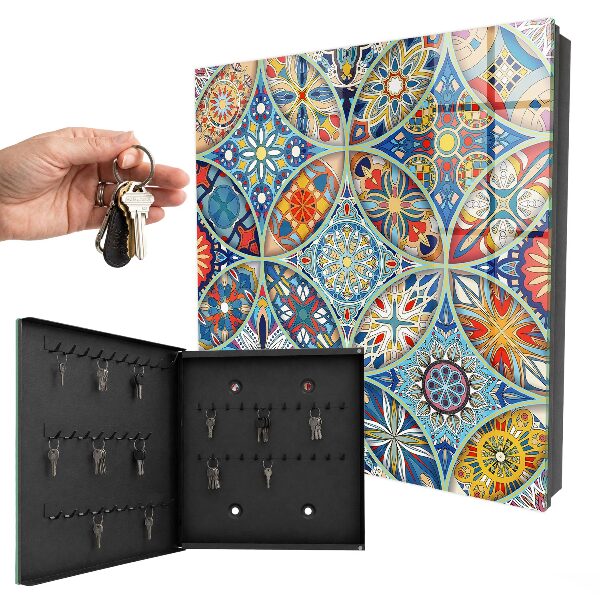 Schlüsselkasten mit Mosaik der Farben Design