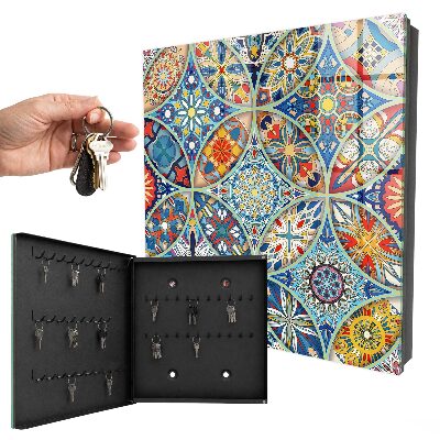 Schlüsselkasten mit Mosaik der Farben Design