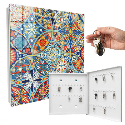 Schlüsselkasten mit Mosaik der Farben Design