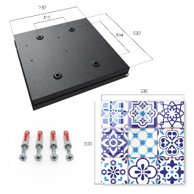 Schlüsselbox für die Wand mit geometrischem Muster