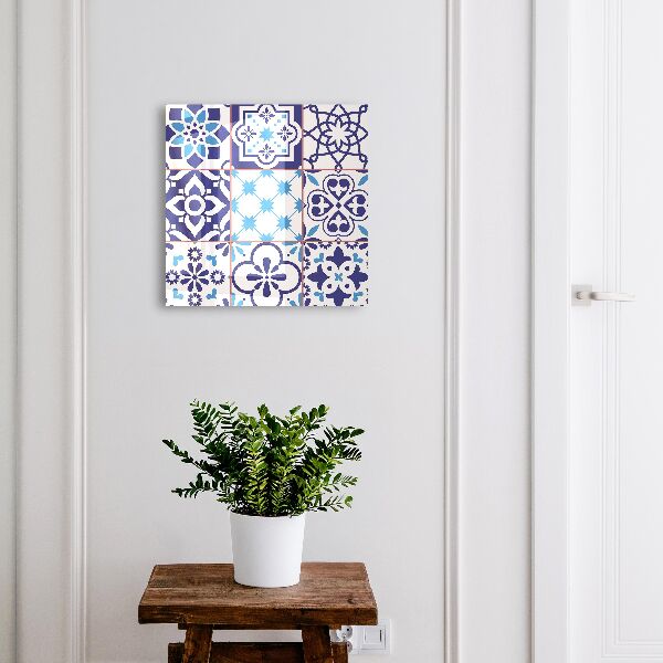 Schlüsselbox für die Wand mit geometrischem Muster