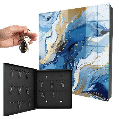 Schlüsselbox mit buntem Wirbelwind-Design