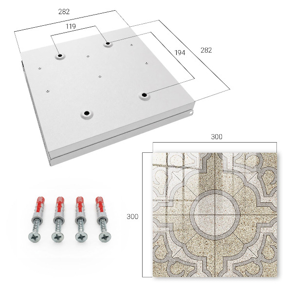 Schlüsselbox für die Wand in elegantem Mosaik-Design