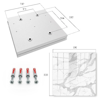 Schlüsselkasten in Marmor-Optik