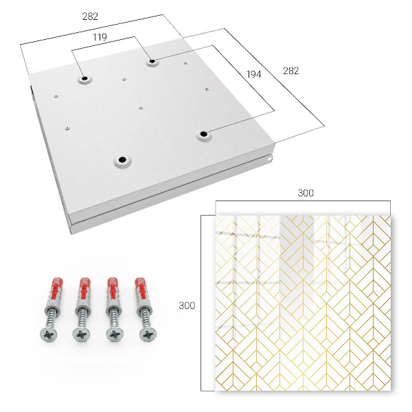 Schlüsselbox in stilvollem geometrischen Design