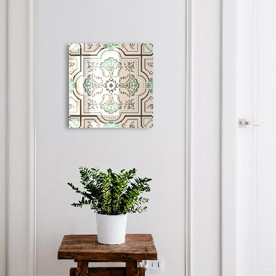 Schlüsselkasten mit geometrischer Dekoration