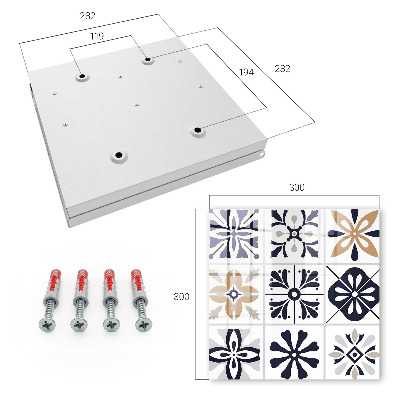 Schlüsselkasten mit geometrischem Muster