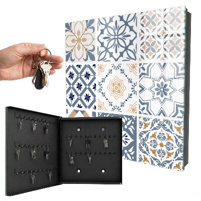 Schlüsselbox im Design Fliesenmuster