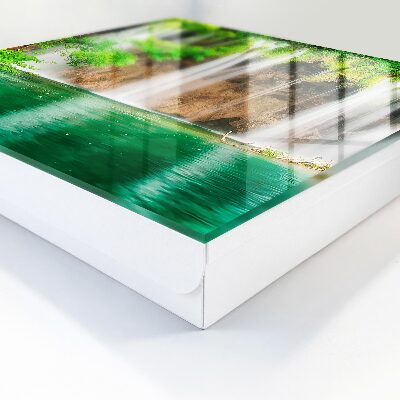 Schlüsselbox für die Wand Motiv Grüner Wasserfall