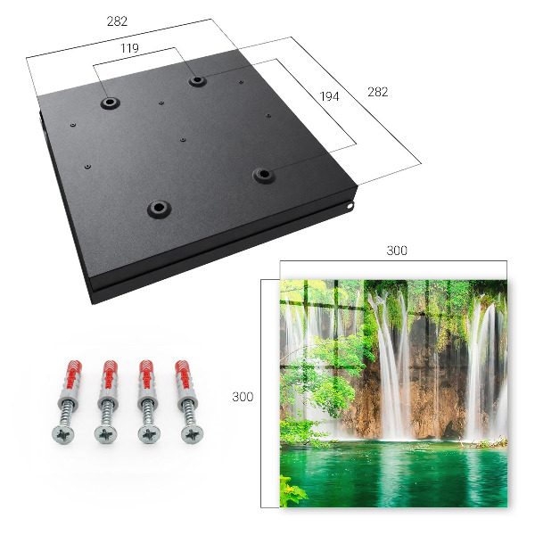 Schlüsselbox für die Wand Motiv Grüner Wasserfall