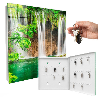 Schlüsselbox für die Wand Motiv Grüner Wasserfall