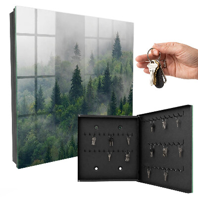 Schlüsselkasten mit Motiv Nebelwald