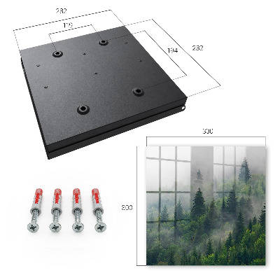 Schlüsselkasten mit Motiv Nebelwald